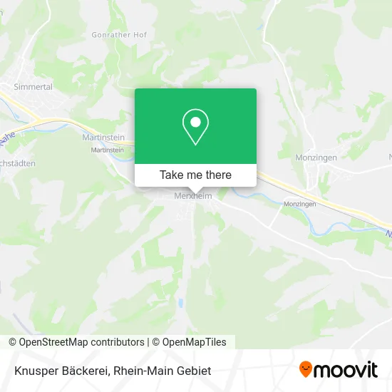 Карта Knusper Bäckerei