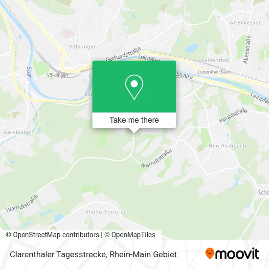 Карта Clarenthaler Tagesstrecke