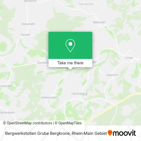 Карта Bergwerkstollen Grube Bergkrone