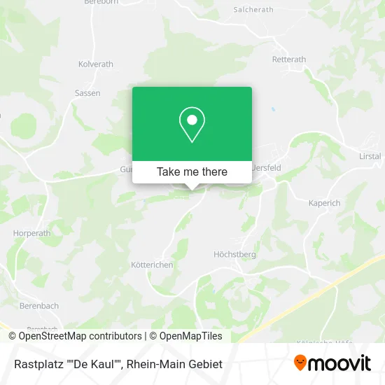 Карта Rastplatz ""De Kaul""