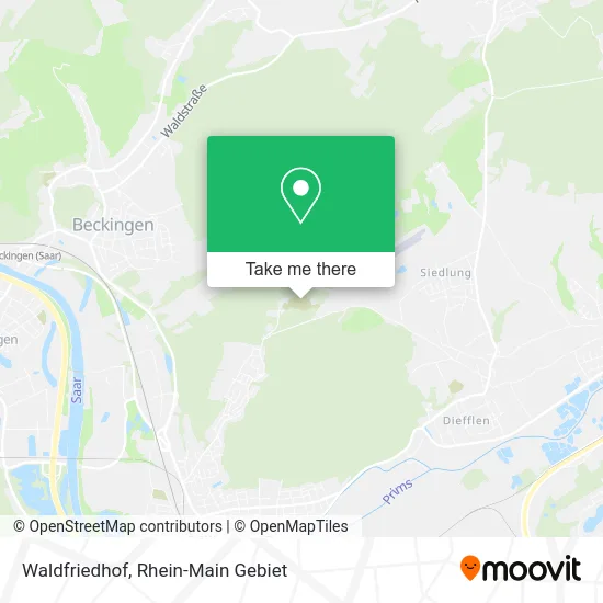Карта Waldfriedhof