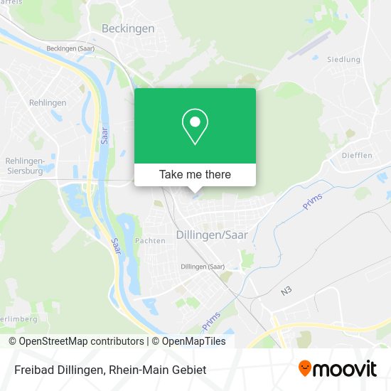 Карта Freibad Dillingen