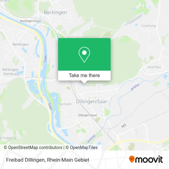 Карта Freibad Dillingen