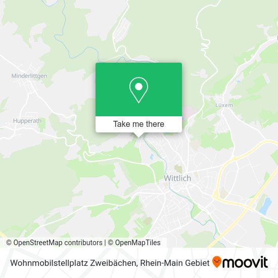 Карта Wohnmobilstellplatz Zweibächen