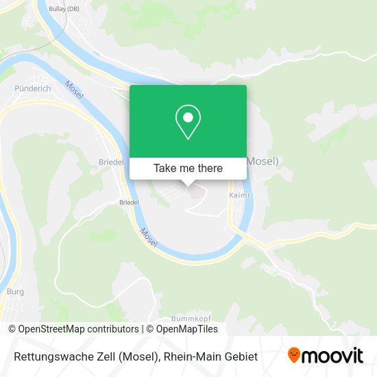 Карта Rettungswache Zell (Mosel)