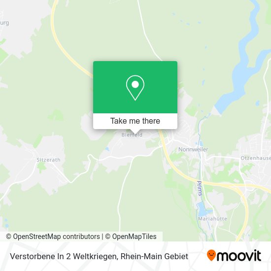 Карта Verstorbene In 2 Weltkriegen