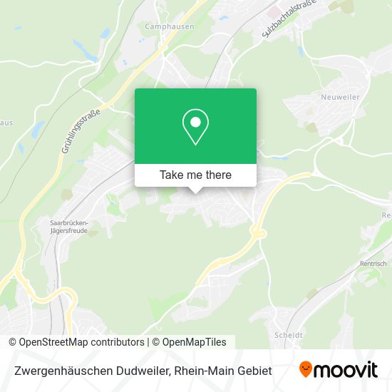 Карта Zwergenhäuschen Dudweiler