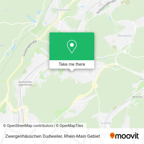 Карта Zwergenhäuschen Dudweiler