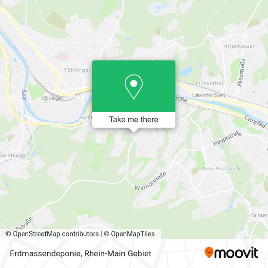 Карта Erdmassendeponie