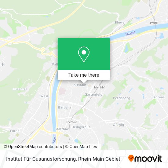 Карта Institut Für Cusanusforschung