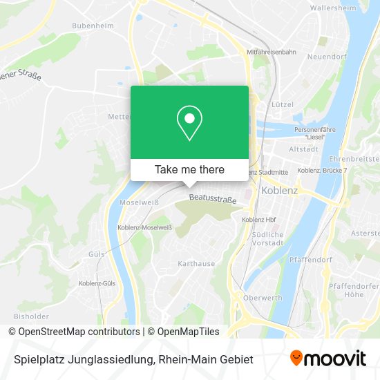 Карта Spielplatz Junglassiedlung