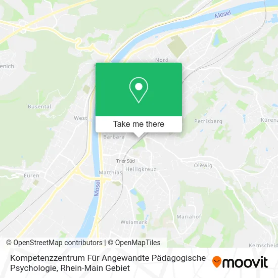 Карта Kompetenzzentrum Für Angewandte Pädagogische Psychologie