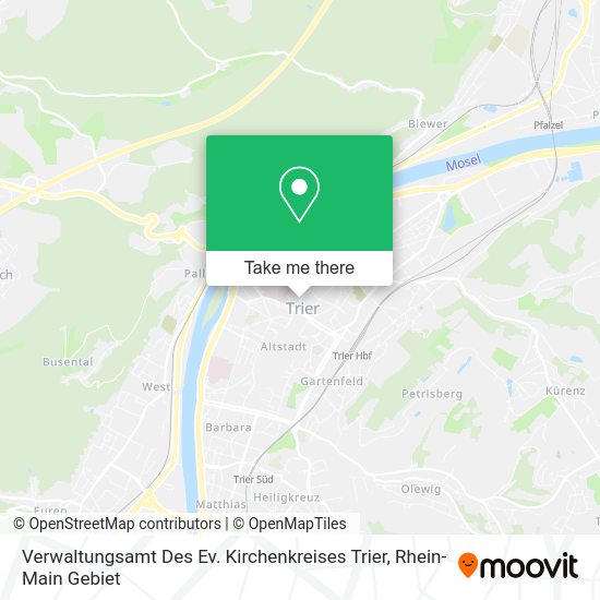 Карта Verwaltungsamt Des Ev. Kirchenkreises Trier