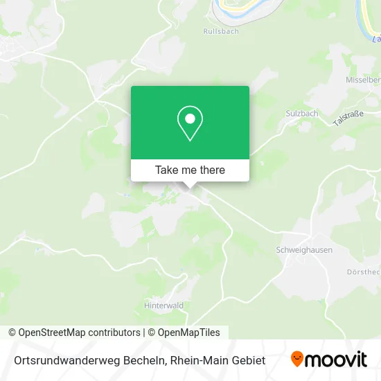 Карта Ortsrundwanderweg Becheln