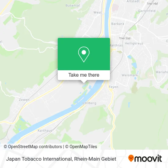 Карта Japan Tobacco International