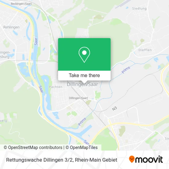 Карта Rettungswache Dillingen 3/2