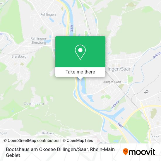 Карта Bootshaus am Ökosee Dillingen / Saar