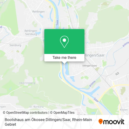 Карта Bootshaus am Ökosee Dillingen / Saar