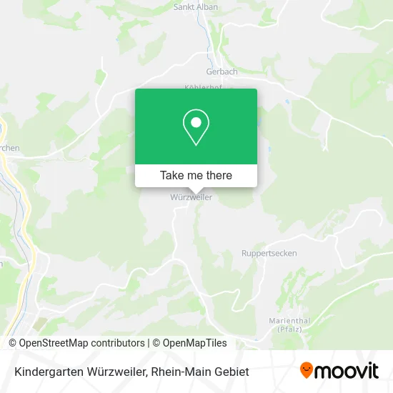 Карта Kindergarten Würzweiler
