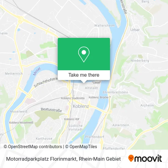 Карта Motorradparkplatz Florinmarkt