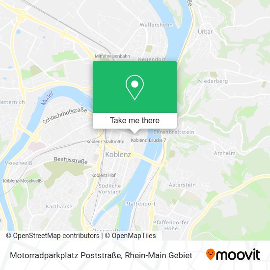 Карта Motorradparkplatz Poststraße