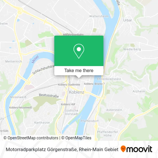 Карта Motorradparkplatz Görgenstraße