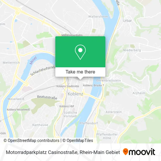Карта Motorradparkplatz Casinostraße