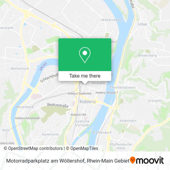 Карта Motorradparkplatz am Wöllershof