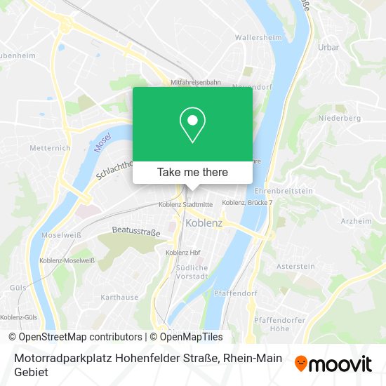 Карта Motorradparkplatz Hohenfelder Straße