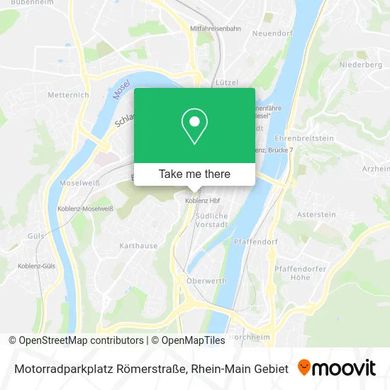 Карта Motorradparkplatz Römerstraße