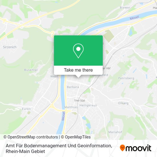 Карта Amt Für Bodenmanagement Und Geoinformation