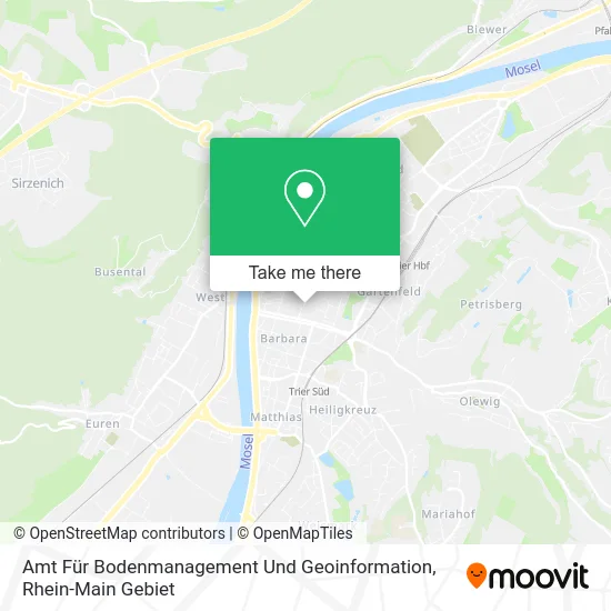 Карта Amt Für Bodenmanagement Und Geoinformation