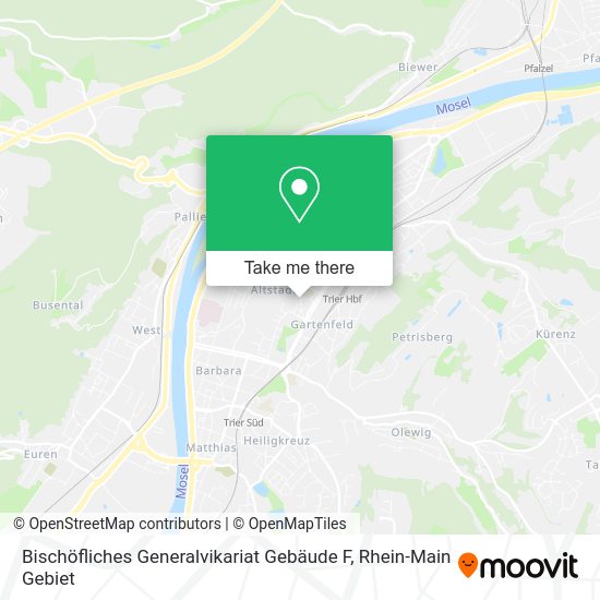 Карта Bischöfliches Generalvikariat Gebäude F