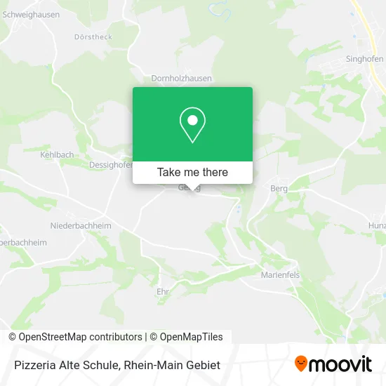 Карта Pizzeria Alte Schule