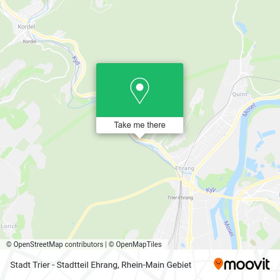 Карта Stadt Trier - Stadtteil Ehrang