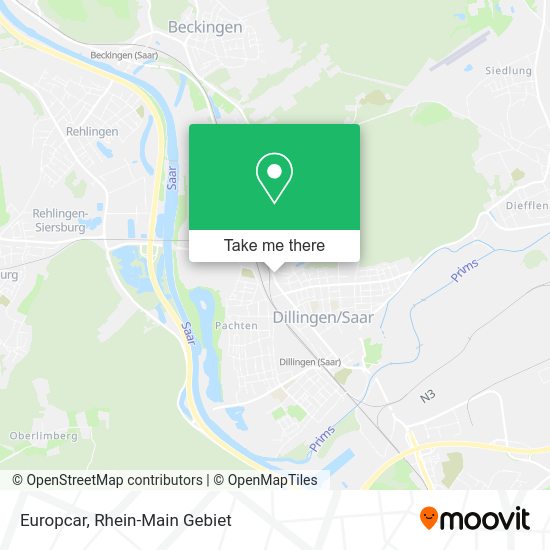 Карта Europcar