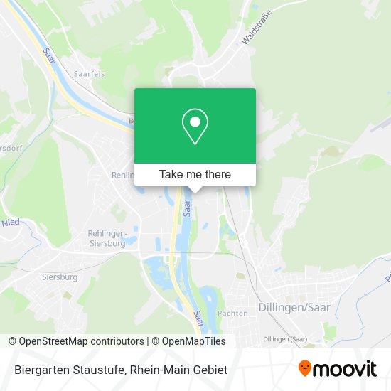 Карта Biergarten Staustufe