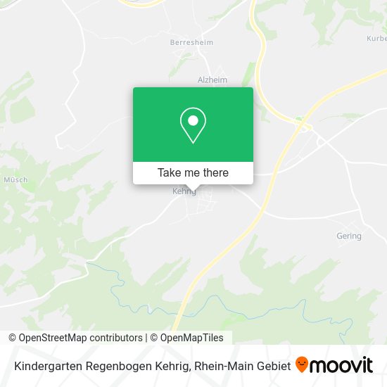 Карта Kindergarten Regenbogen Kehrig