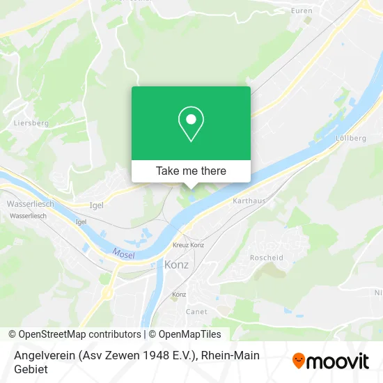 Карта Angelverein (Asv Zewen 1948 E.V.)