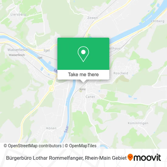 Карта Bürgerbüro Lothar Rommelfanger