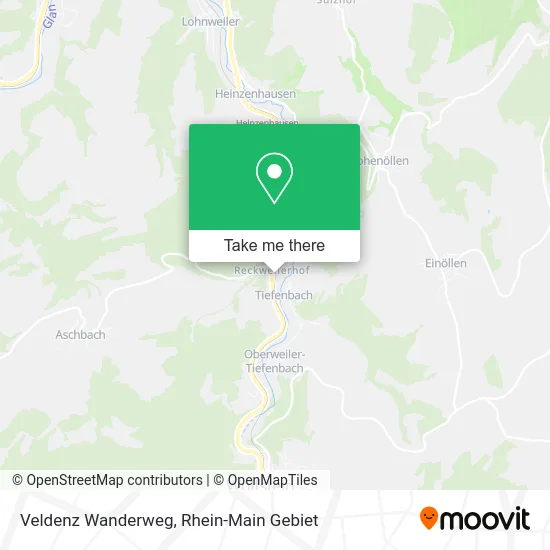Карта Veldenz Wanderweg