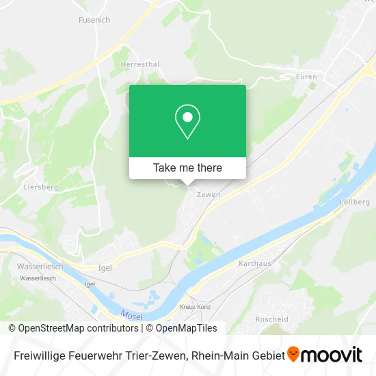 Карта Freiwillige Feuerwehr Trier-Zewen