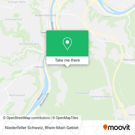 Карта Niederfeller Schweiz