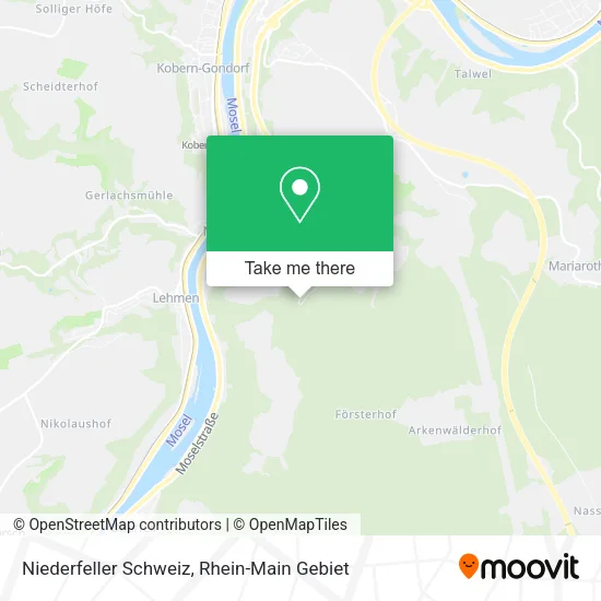 Карта Niederfeller Schweiz