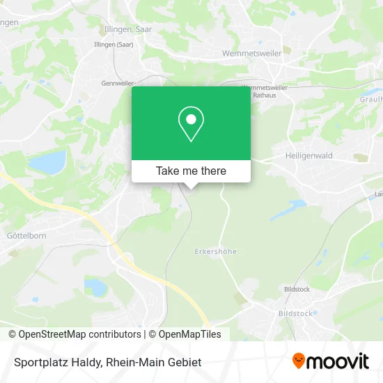 Карта Sportplatz Haldy