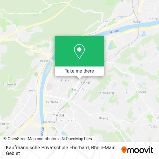 Карта Kaufmännische Privatschule Eberhard