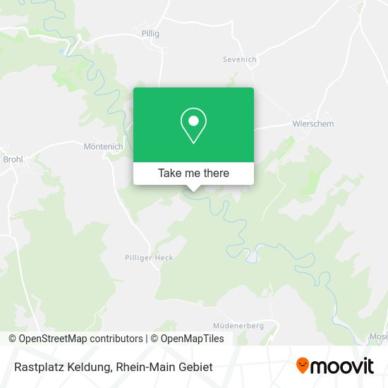 Карта Rastplatz Keldung