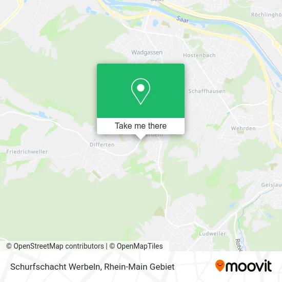 Карта Schurfschacht Werbeln
