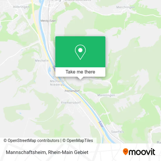 Карта Mannschaftsheim