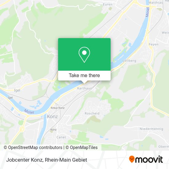 Карта Jobcenter Konz